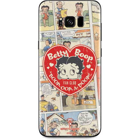 Betty Boop Comic Strip Galaxy S8 Plus Skin